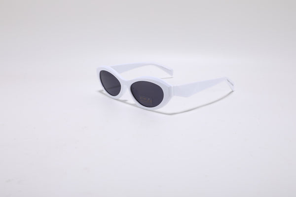 Thelassa Oval Sunglasses – White UV400