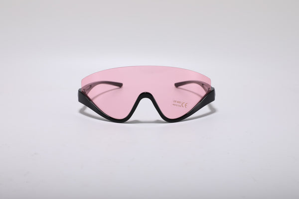 Sayenne Wraparound Sunglasses – Pink & Black UV400