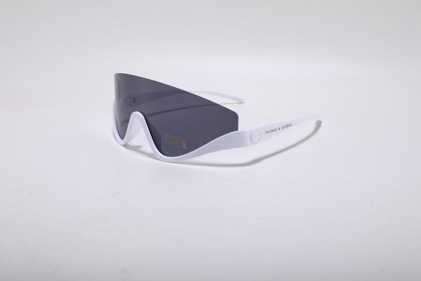 Talvoor Wraparound Sunglasses – White UV400