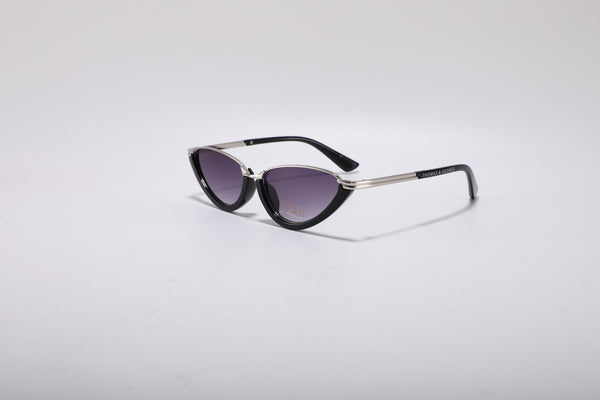 Lirenza Cat Eye Sunglasses – Black & Gold UV400