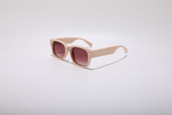 Mireval Square Sunglasses – Nude Beige UV400