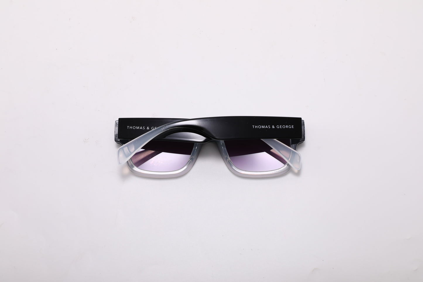 Halassa Rectangle Sunglasses – Black & White UV400