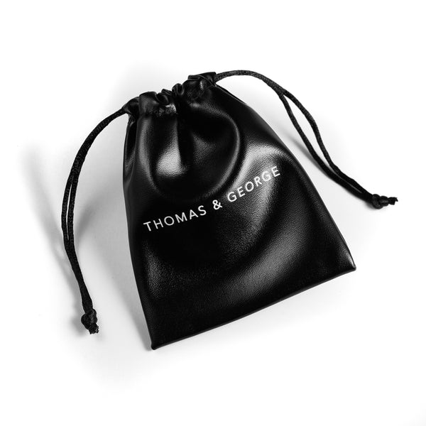 Thomas & George Men's 8mm Agate & Tiger Eye Bead Bracelet - Purple Effect