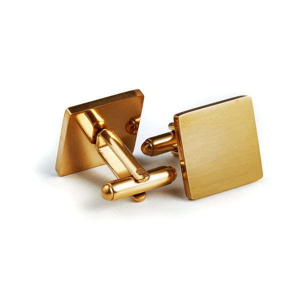 Thomas & George Gold Square Cufflinks