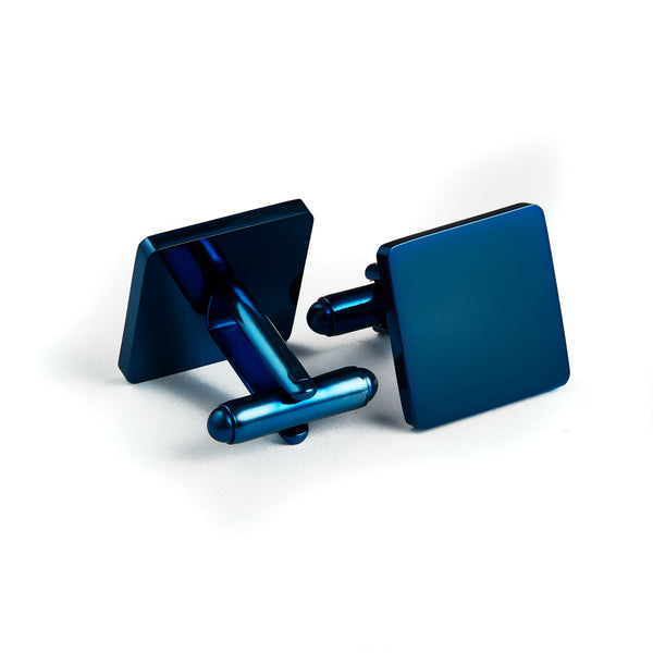 Thomas & George Blue Square Cufflinks