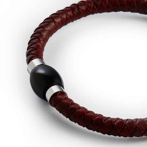 Thomas & George Brown Leather Tight Bolo Bracelet