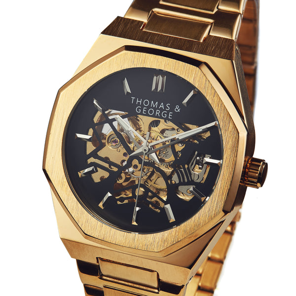 Automatic Skeleton Watch - London Gold Edition