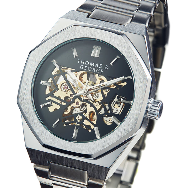 Automatic Skeleton Watch - London Silver Edition