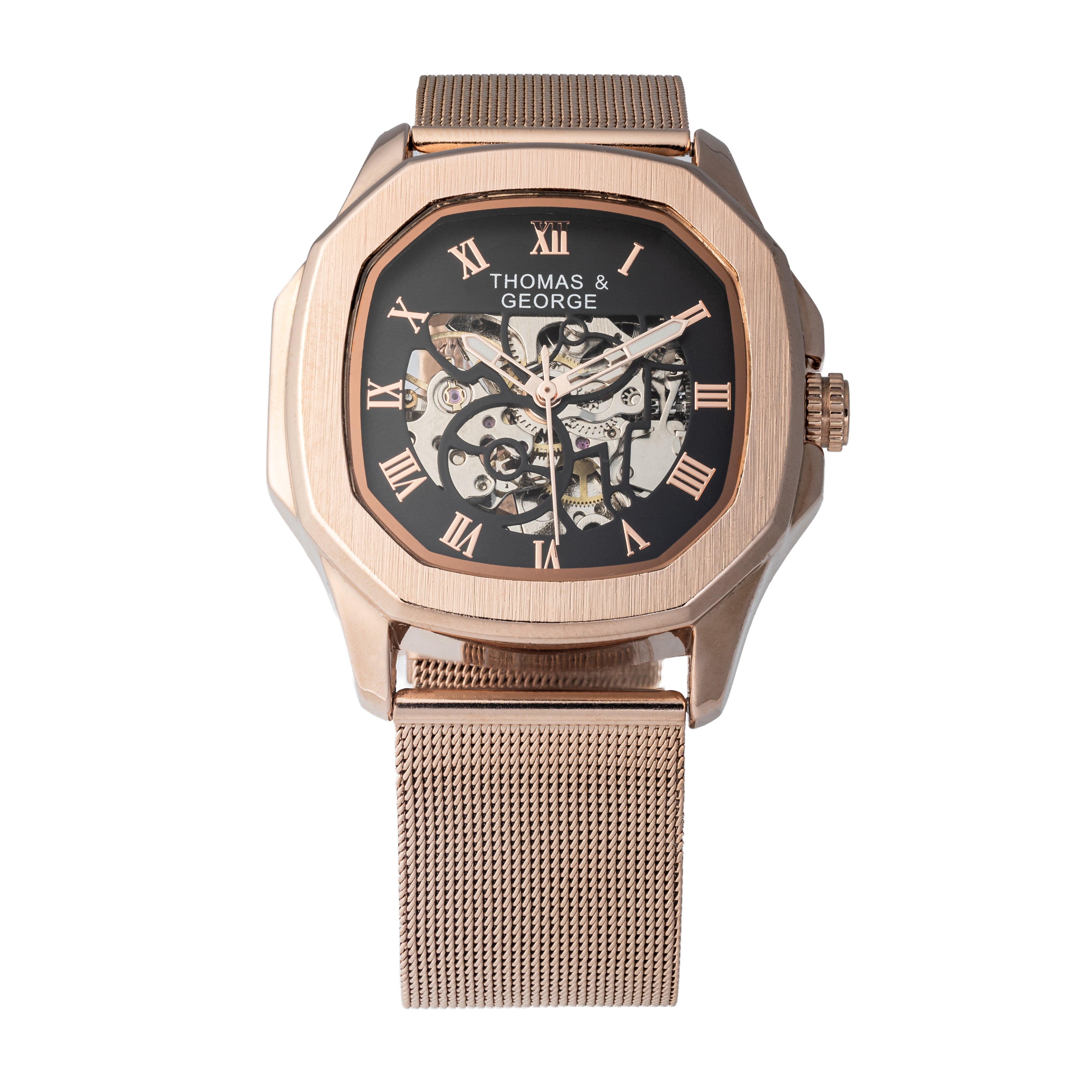 Automatic Skeleton Watch - Berlin Rose Gold Edition