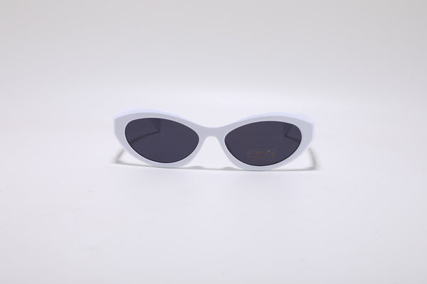 Thelassa Oval Sunglasses – White UV400