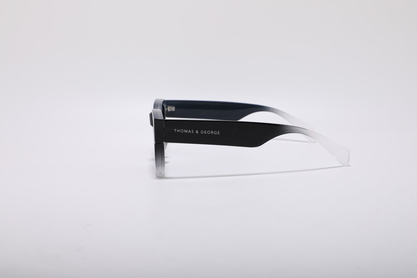 Halassa Rectangle Sunglasses – Black & White UV400