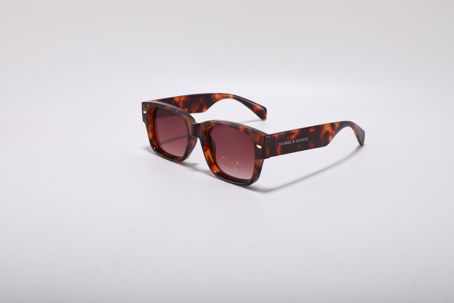 Serova Chunky Rectangle Sunglasses – Tortoiseshell UV400