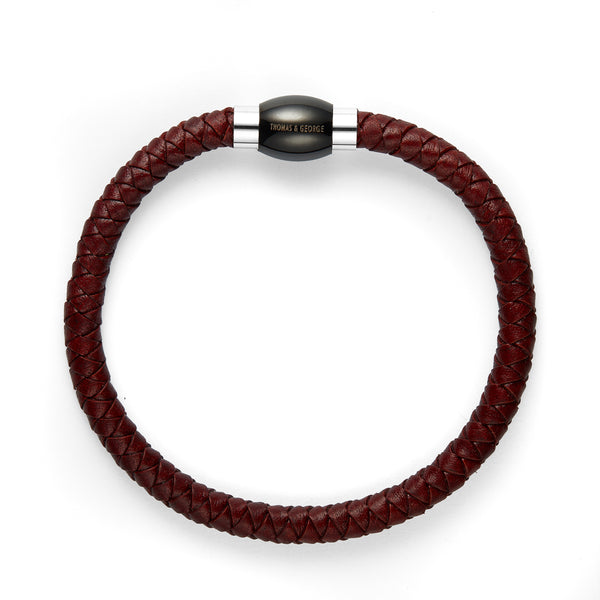 Thomas & George Brown Leather Tight Bolo Bracelet