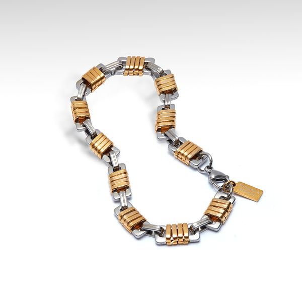 Thomas & George Bold Gold and Silver Bracelet