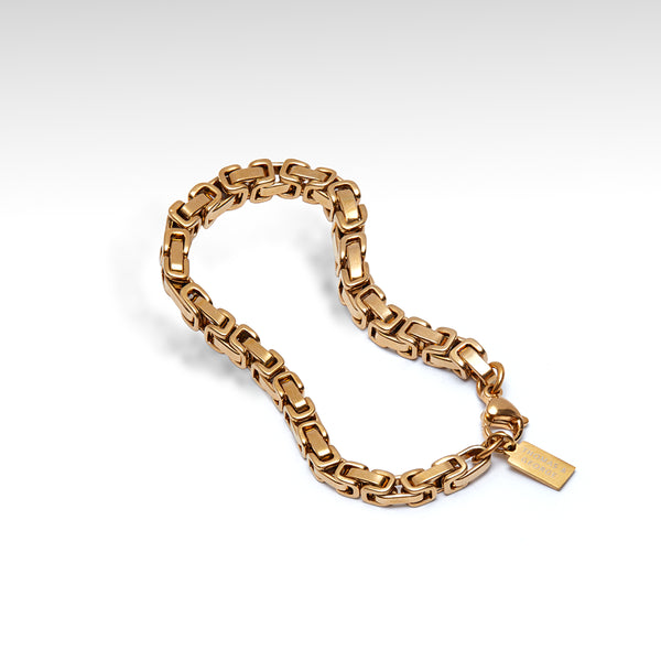 Thomas & George Square Buckle Bracelet - Gold