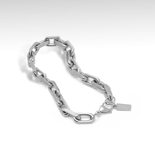 Thomas & George Link Chain Bracelet - Silver
