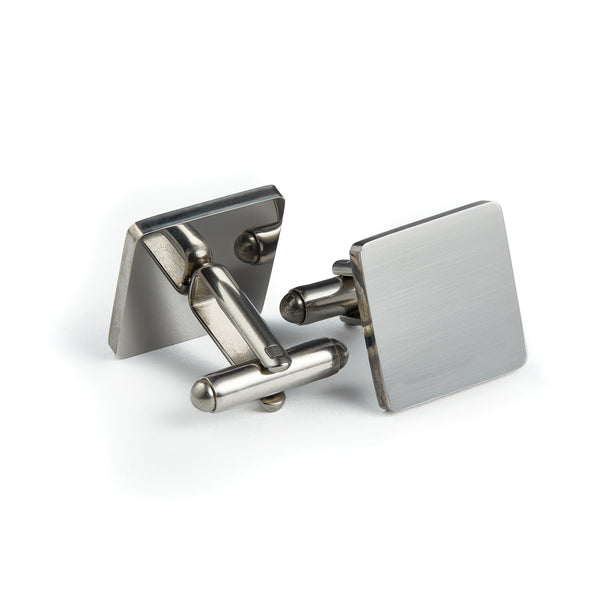 Thomas & George Silver Square Cufflinks