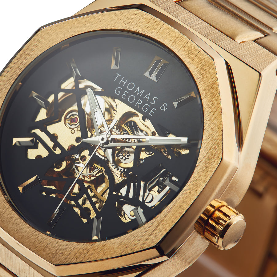 Automatic Skeleton Watch - London Gold Edition