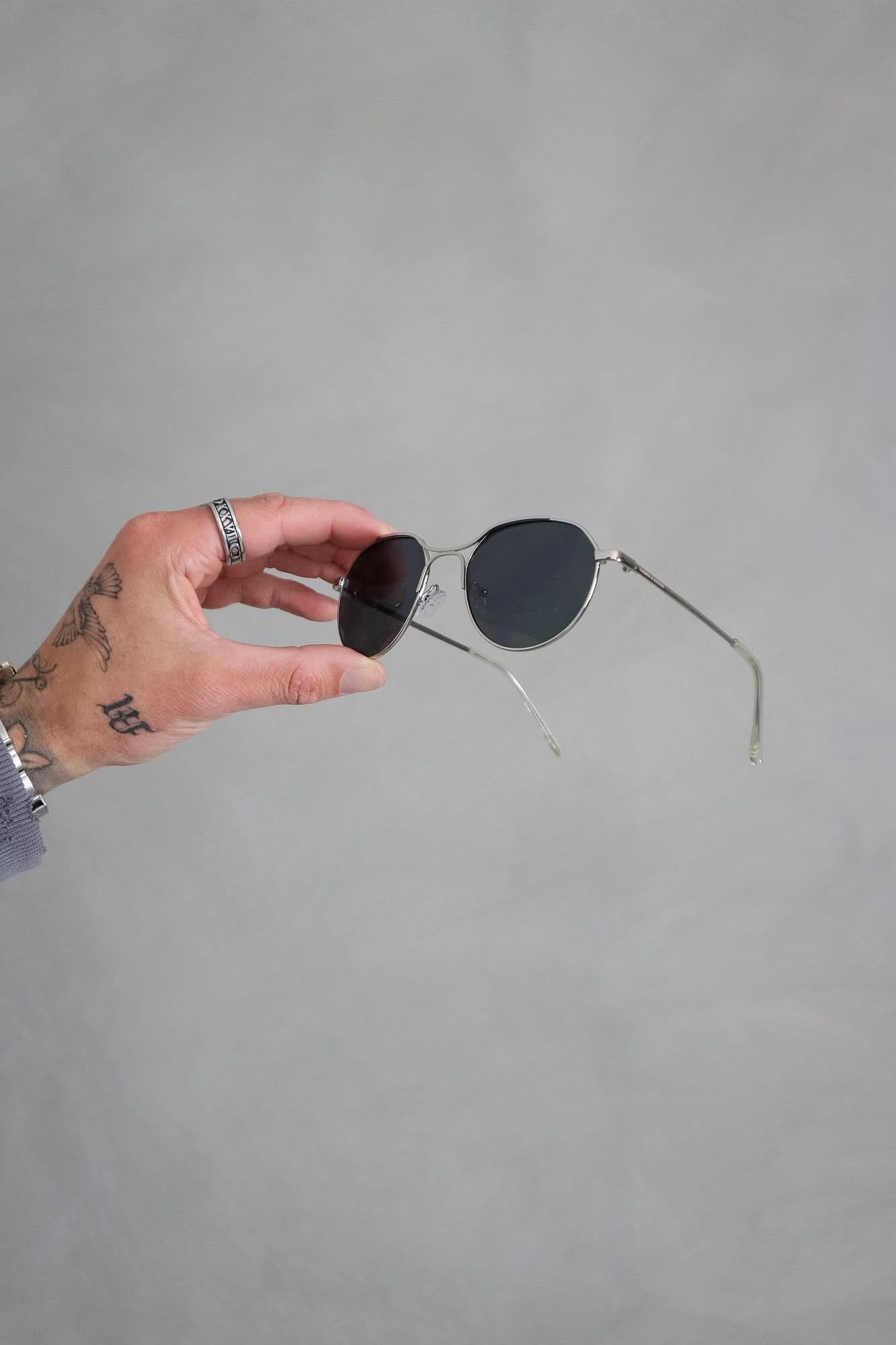 Thomas & George Sunglasses Silver Frame