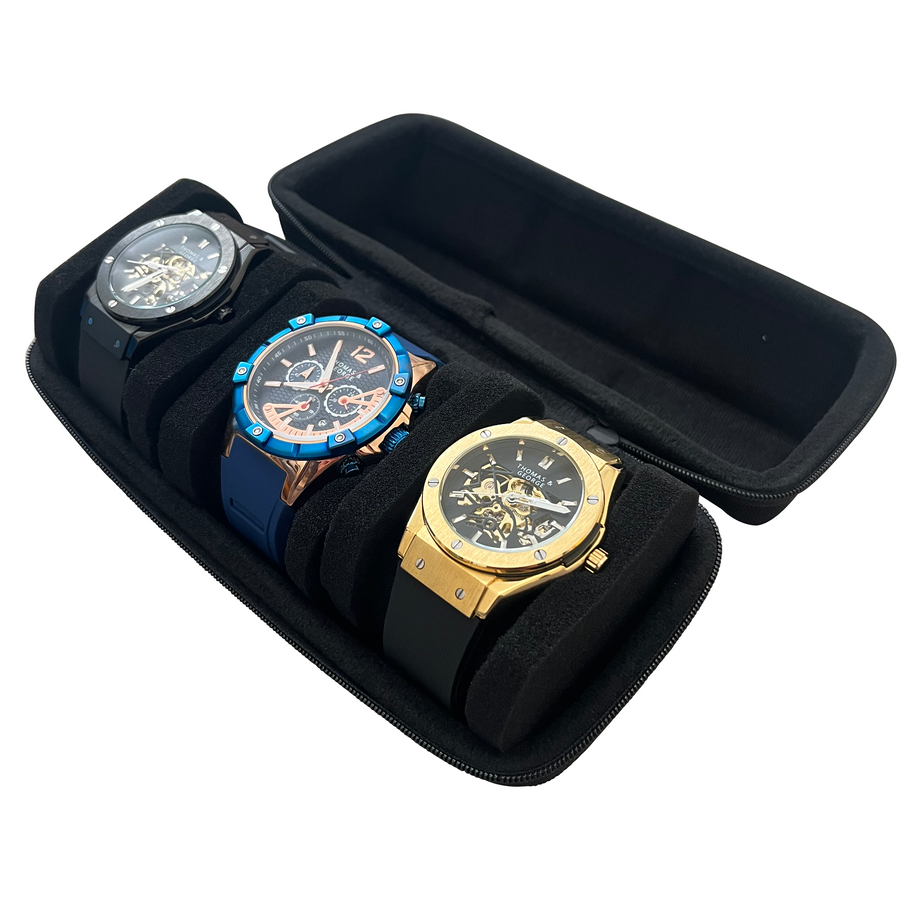 3 Watch Travel Case