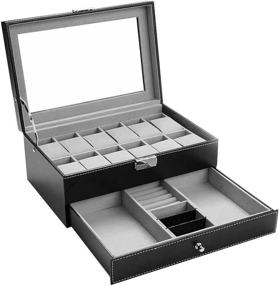 Luxury 12-Slot Watch Box