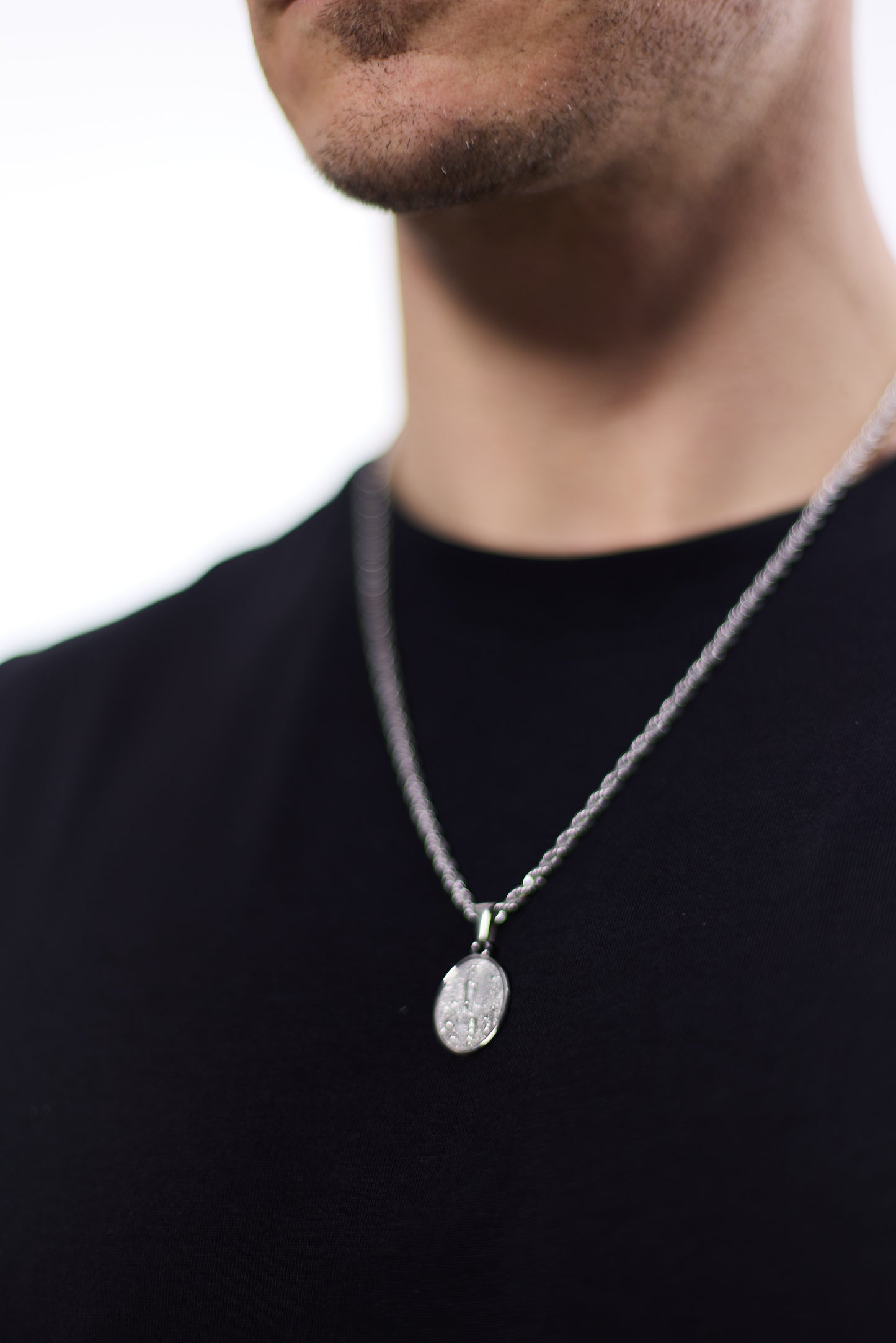 Thomas & George Medal of Our Lady of Graces Pendant with Neckchain