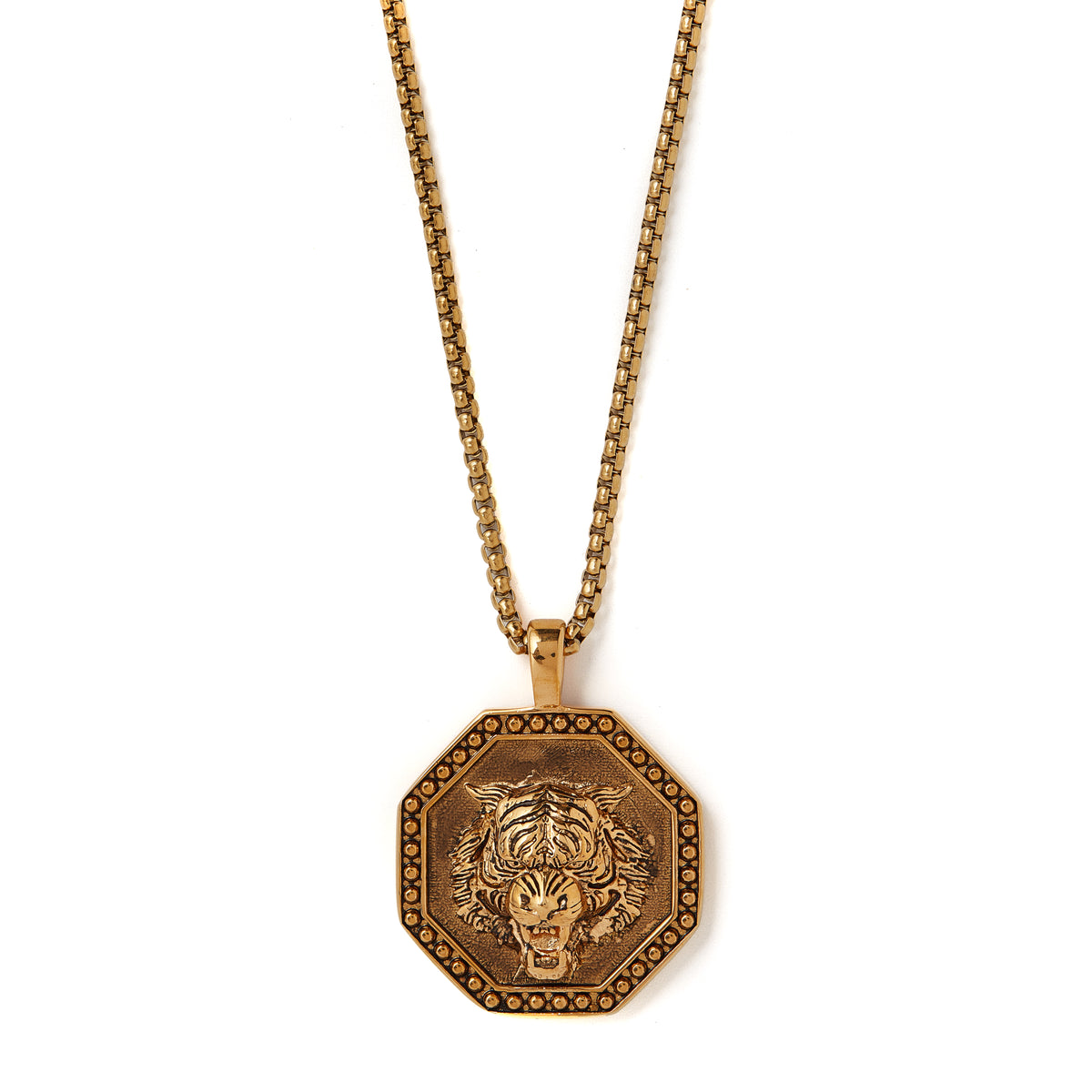 & Tiger Medallion Neckchain
