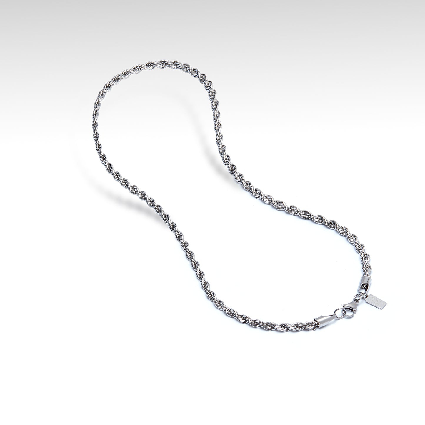 Thomas & George Silver Rope Chain Necklace