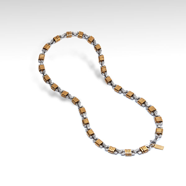 Thomas & George Bold Gold and Silver Necklace