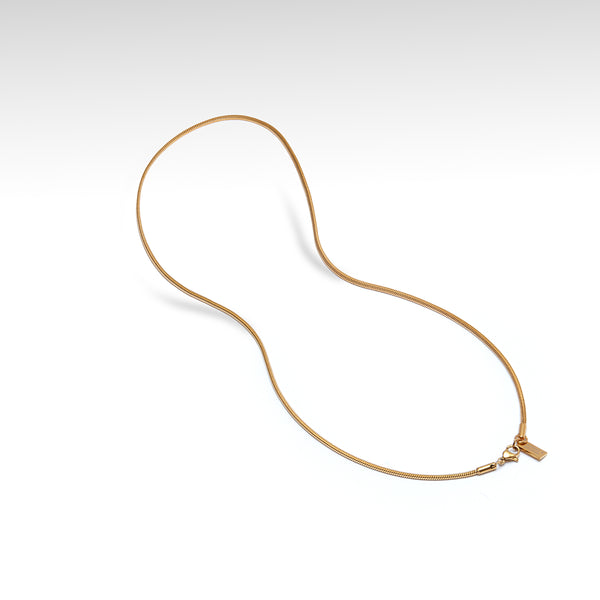 Thomas & George Gold Snake Chain Necklace