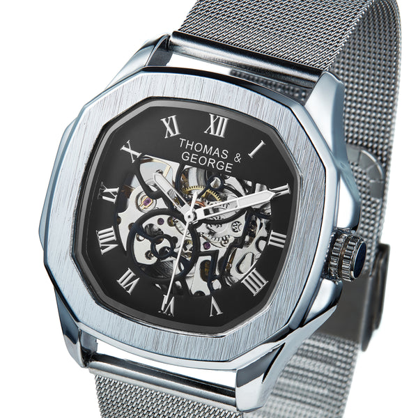 Automatic Skeleton Watch - Berlin Silver Edition