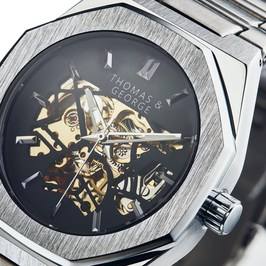 Automatic Skeleton Watch - London Silver Edition
