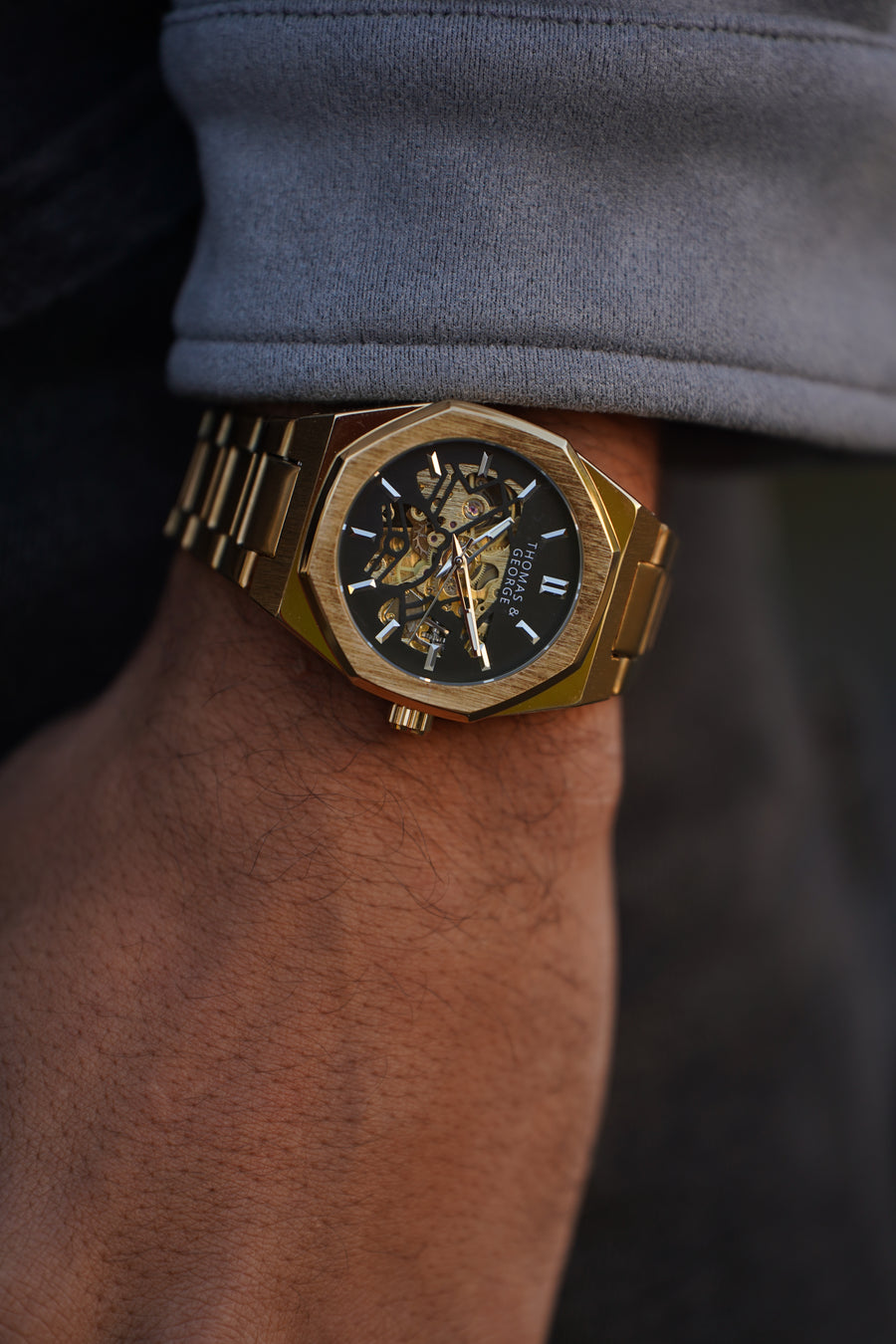 Automatic Skeleton Watch - London Gold Edition