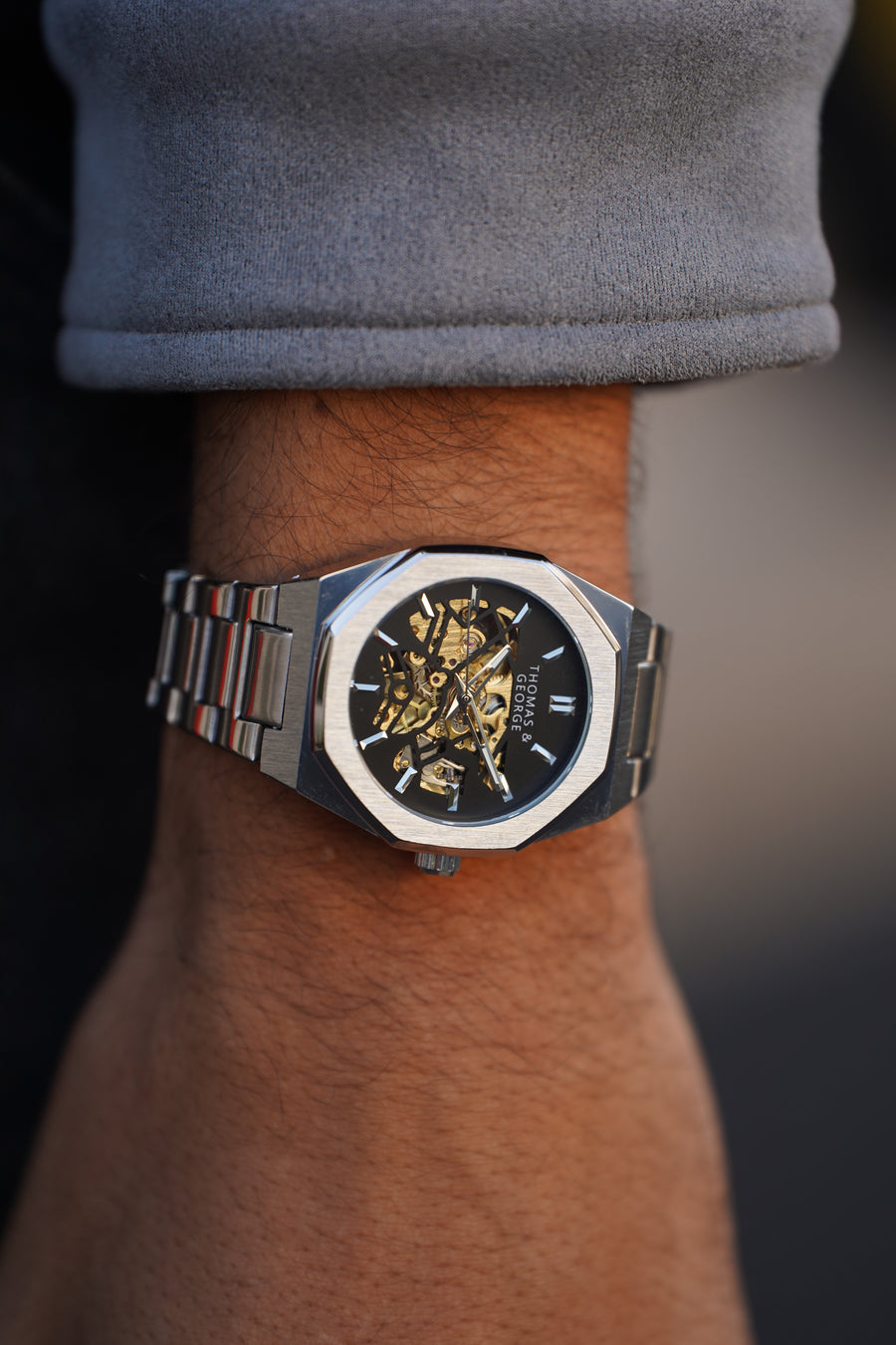 Automatic Skeleton Watch - London Silver Edition