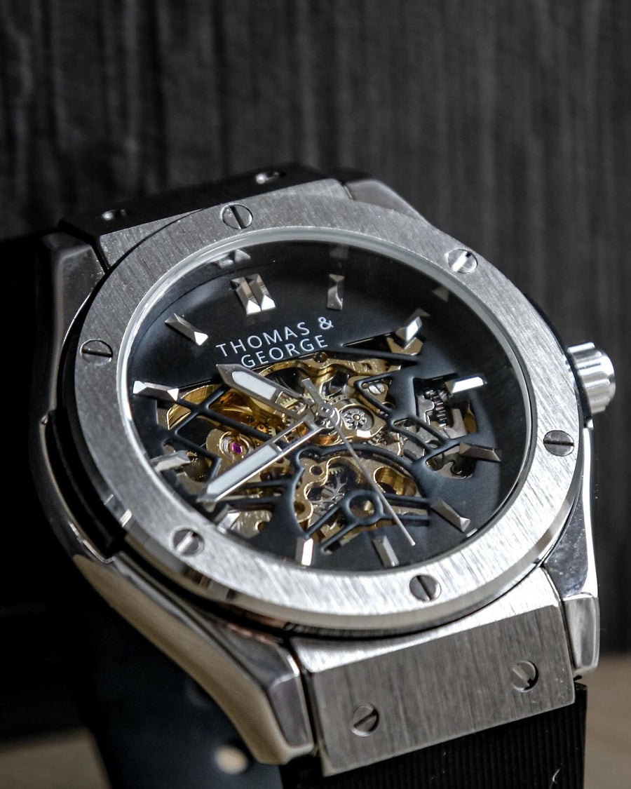 Automatic Skeleton Watch - Norway Silver Edition