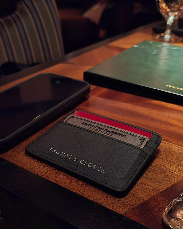 Thomas & George Wallet Cardholder - Holds up to 6 Cards and Notes