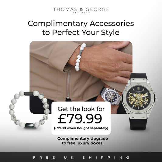Thomas & George Watch and Bead Bracelet Set